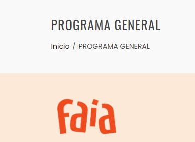 El PROGRAMA GENERAL ya está disponible